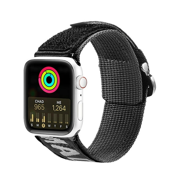 compatible con apple watch band 424445mm nylon sports correa de palabra personalizada fácil inst zhivalor cpbssw14832