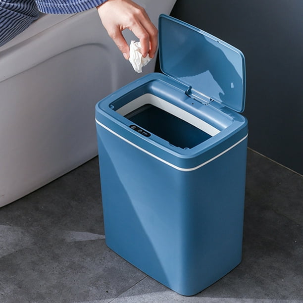 Cubo de basura con sensor inteligente Cubo de basura automático Cubo de  basura con carga USB (Azul) Ndcxsfigh Nuevos Originales