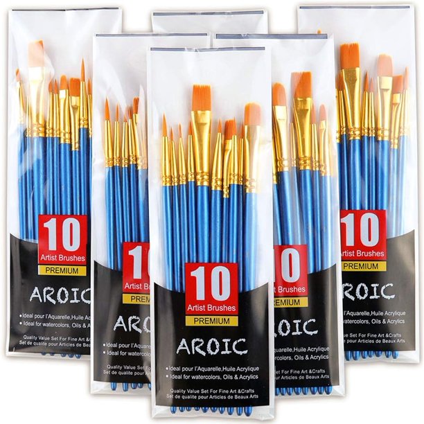 Kit De Pinceles Artísticos Oleo Acrílico Uso Profesional