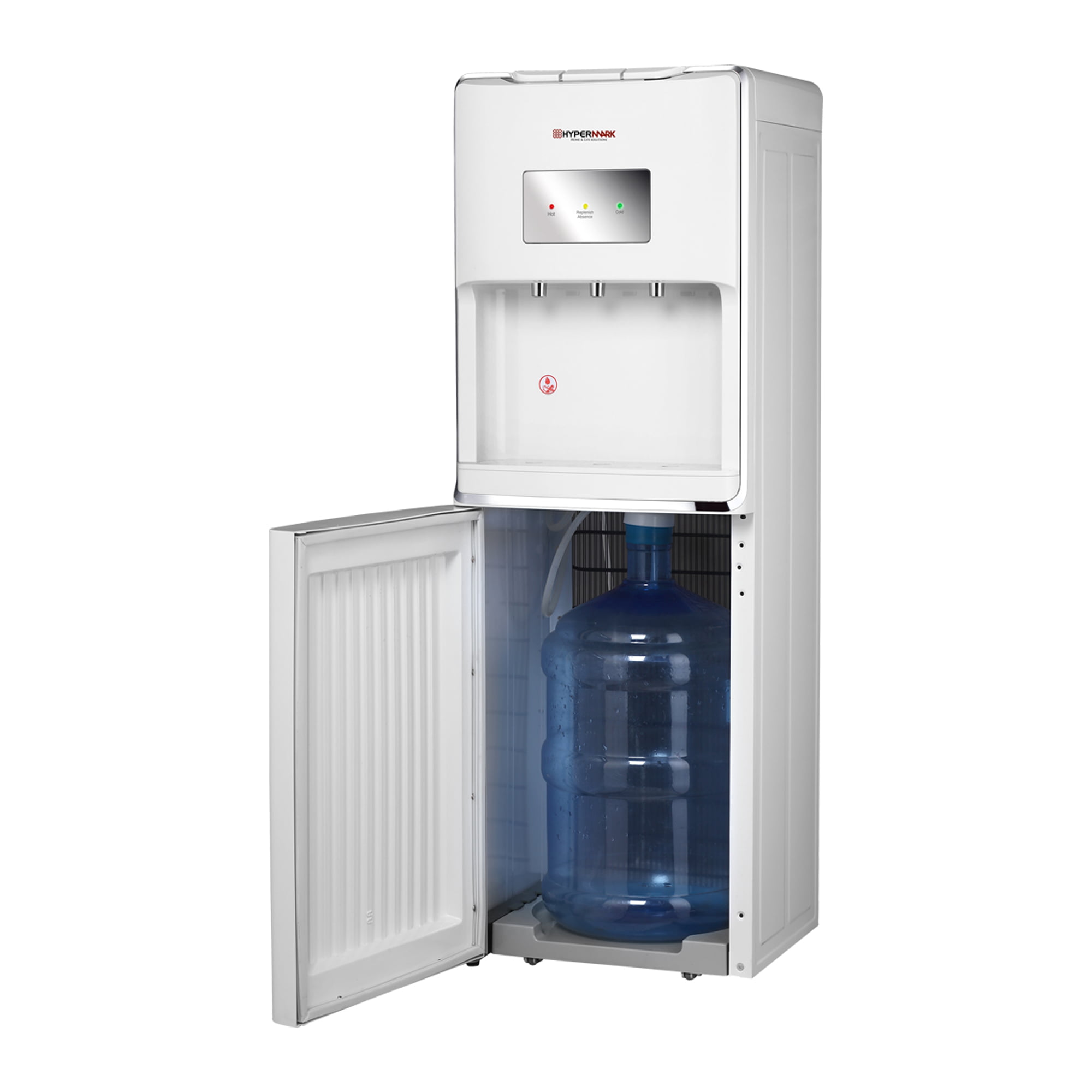 Dispensador de agua fría y caliente con armario de almacenamiento