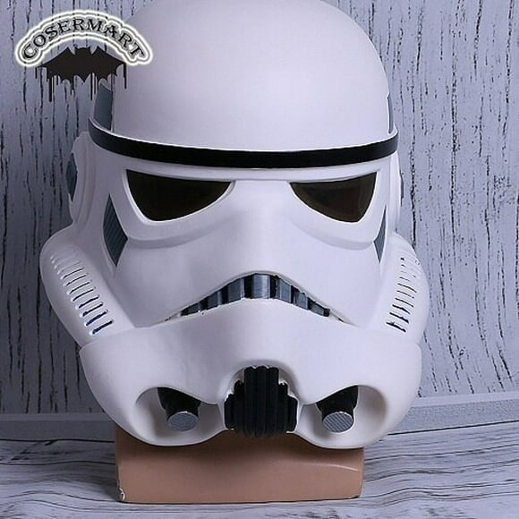 nuevo casco de star wars stormtrooper máscara usable cosplay casco máscaras cara completa pvc fiesta deng xun unisex