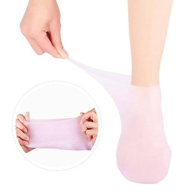 Calcetines hidratantes de gel de 5 dedos para hombres y mujeres para  reparar pies secos, talones agrietados, piel áspera, callos, cutículas