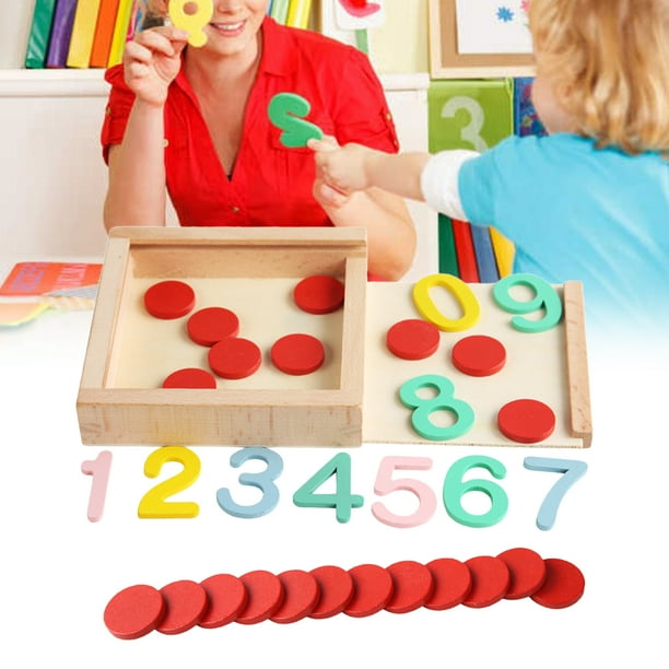 Juguetes Educativos ABS, Juguetes para , Números de Aprendizaje Matemático  Y Juegos de Colores, Juguetes para Pequeños de 3 a 6 años Sunnimix juguetes  educativos