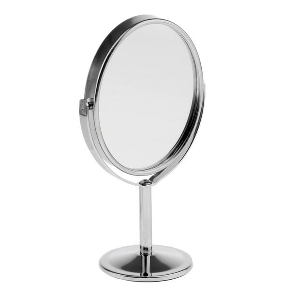 KEDSUM Espejo de maquillaje montado en la pared, espejo de aumento 1X/10X,  espejo de maquillaje de doble cara de 8 pulgadas con aumento regulable de 3