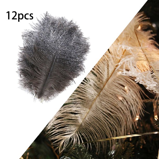 Plumas naturales de avestruz para manualidades, 50 plumas de 5 a 8  pulgadas, adornos de plumas blancas, atrapasueños, joyería, boda,  decoración del