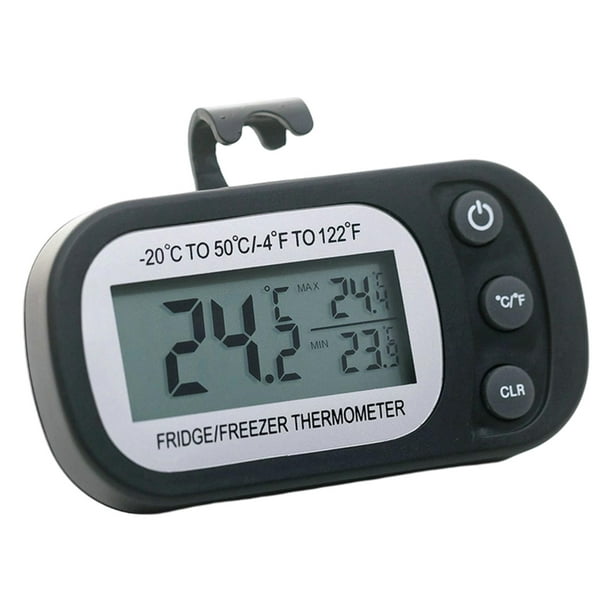 Termómetro de entrada y salida de coche, refrigerador con pantalla de  temperatura externa interna de 12/24 horas y reloj ℃/℉ con sensor de 1m -  AliExpress