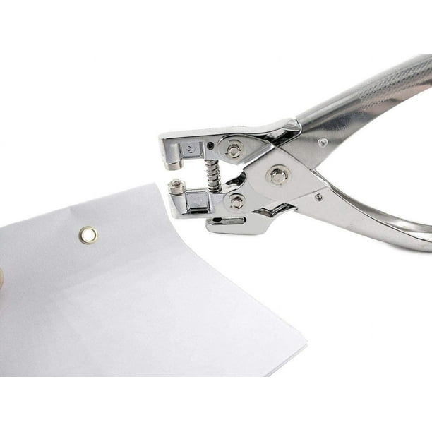 Perforadora de metal para papel, Perforadora de papel, Perforadora de un  solo orificio, Capacidad de perforación de 30 hojas, Perforadora estándar  de 1/5 pulgadas para oficina Ormromra WRJM-620