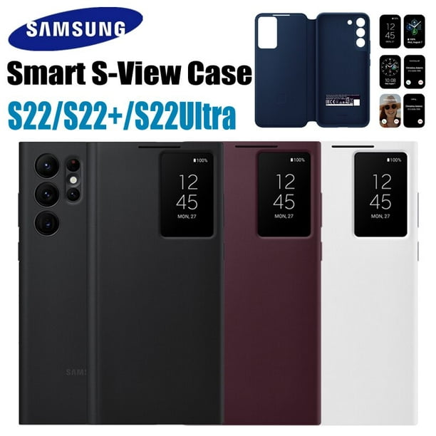 Funda Original para Samsung S22 Ultra Mirror Smart View, carcasa
