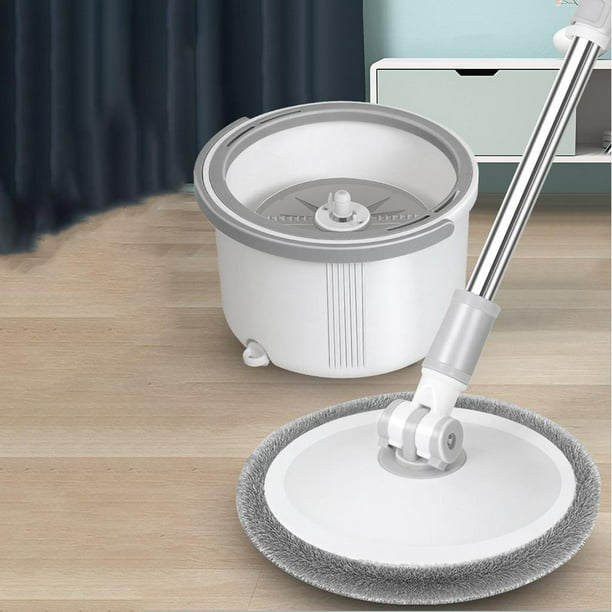Sistema de Limpieza de Pisos con Fregona y Cubo de Microfibra Spin Mop &  Bucket