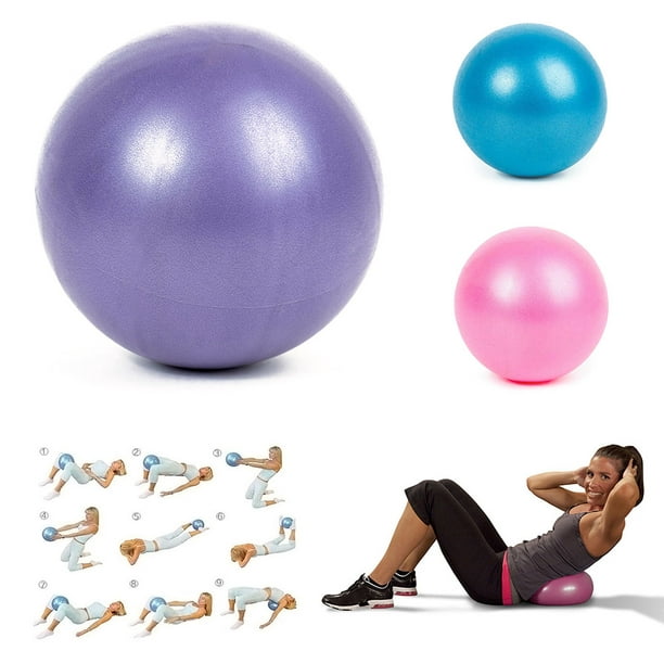  HCFGUS Mini pelota de yoga de pilates de 9 pulgadas, pelota de  estabilidad para yoga, barras, entrenamiento y terapia física, mejora el  equilibrio, pelota de yoga de fuerza central con bomba