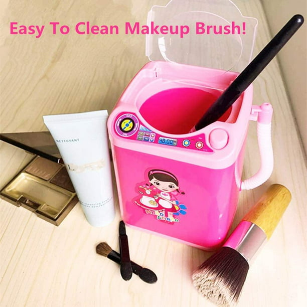Limpiador eléctrico de brochas de maquillaje, máquina de limpieza de  brochas de maquillaje, tapete de limpieza de pinceles, limpiador automático  de