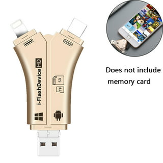 Lector de tarjetas SD para iPhone/iPad/Android/Mac/computadora/cámara,  lector de tarjetas micro SD 4 en 1 Levamdar 2034022-2