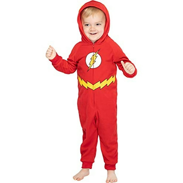 DC Disfraz de pijama sin pies con capucha personaje de superhéroe para niños peq INTIMO INTIMO | Walmart en línea