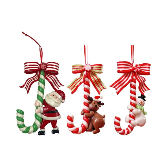 árbol de navidad colgando chrismtas muñeca papá noel abrazo muleta decoración ornamento regalos ideas 3pack zhivalor cpbssw108