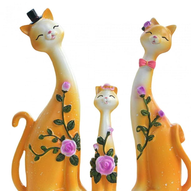 Estatua de Gato de La Cuenco para Llaves para Mesa de Entrada Plato de  Dulces Animal Tazón Organizad Gloria Figuras de gatos de la suerte