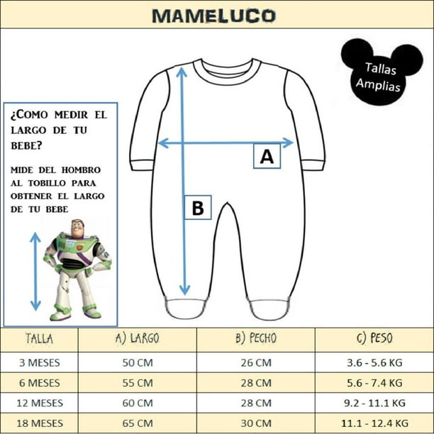 Patrón digital pijama mameluco talles 1 a 10 años