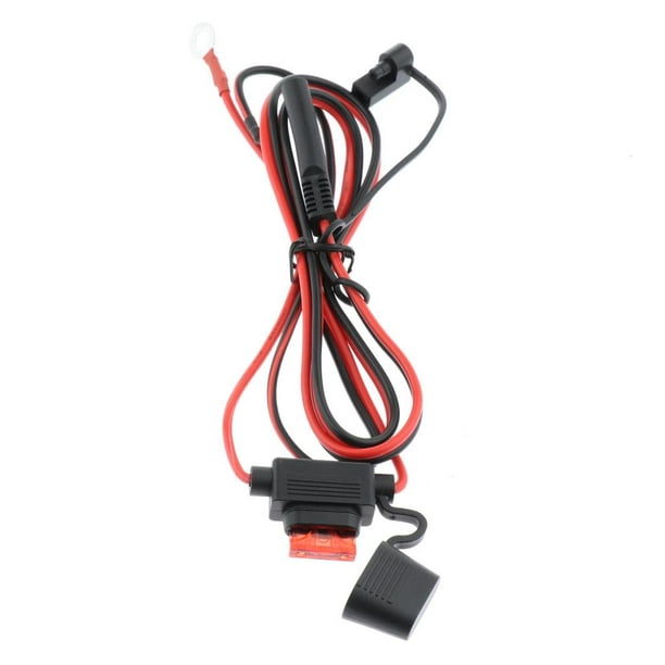 MICTUNING Adaptador de cable SAE a USB, cargador USB impermeable, puerto  rápido de 2.1 A con fusible en línea para motocicleta, teléfono celular