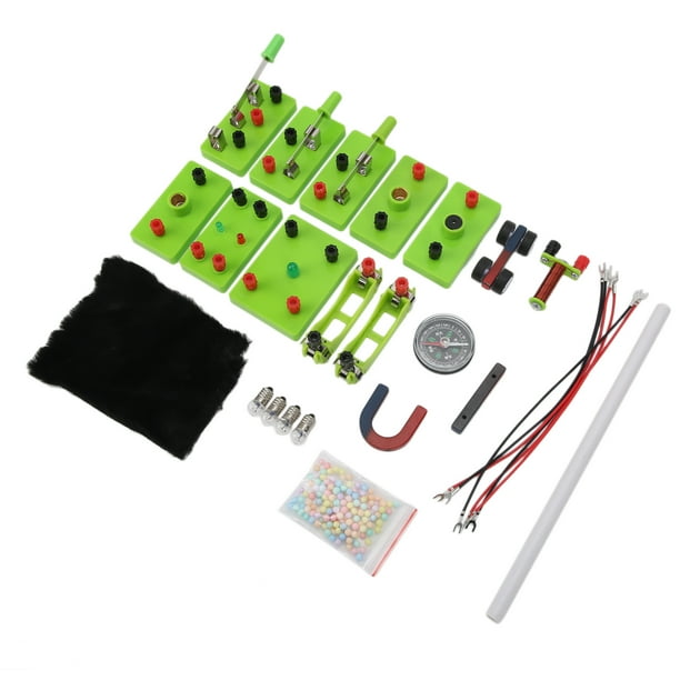 GENERICO Kit Circuito Eléctrico Escolar 17 Piezas Con Brujula