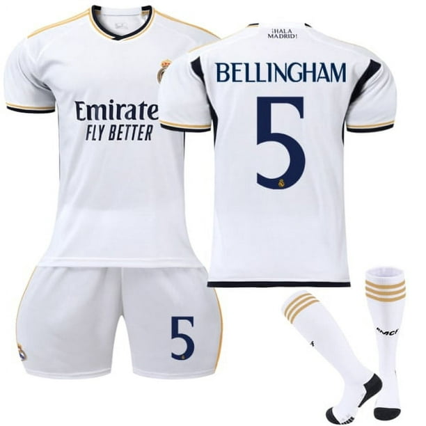 Camiseta Real Madrid 2023-2024 Local Niño No. 5 Bellingham 26