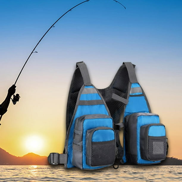 Chaleco de pesca Chaqueta con múltiples bolsillos Ropa de abrigo suave  Ligero Equipo de pesca simple DYNWAVEMX Chaleco de pesca