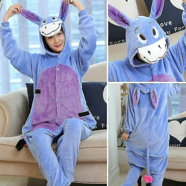 Pijama de invierno de Lilo Stitch para adultos y niños, ropa de dormir con  capucha, de