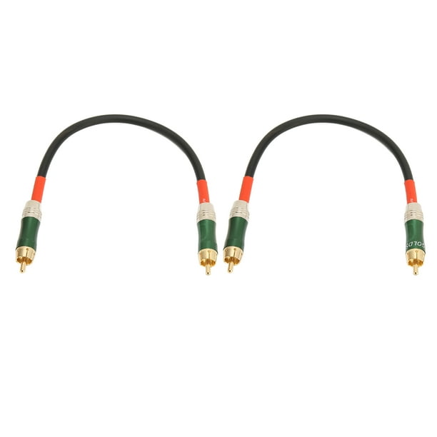 Enchufe De Audio RCA, Conector RCA Transparente Chapado En Oro Para Cables  De 10 Mm Para Líneas De Audio