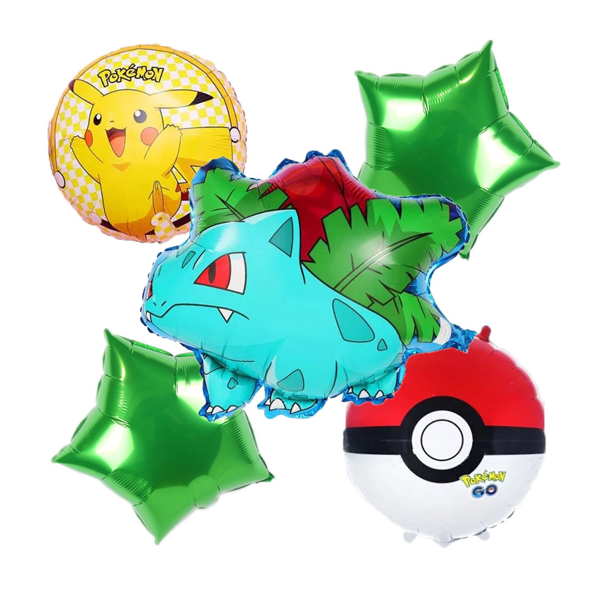 Globos de Pikachu de Pokemon para fiesta de cumpleaños, suministros de  fiesta de boda, vajilla, telón de fondo, juguetes para niños