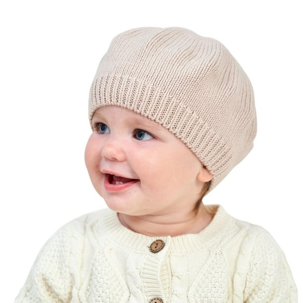 Gorro de algodón para bebé, Boina de moda para niño y niña