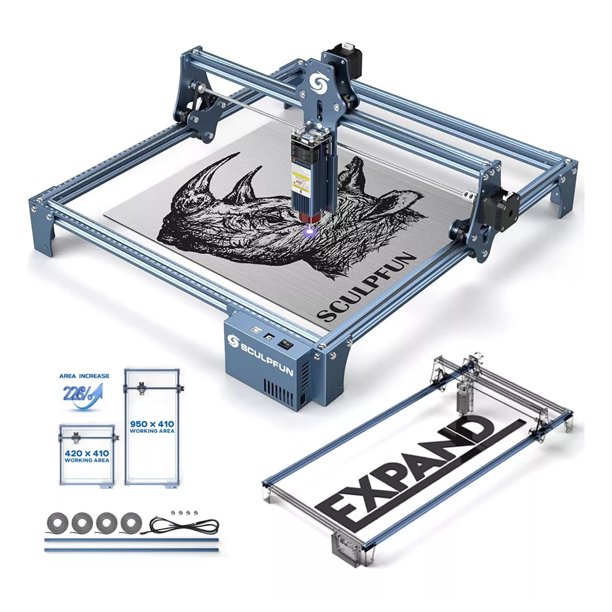  SCULPFUN Grabador láser S9, máquina de corte de