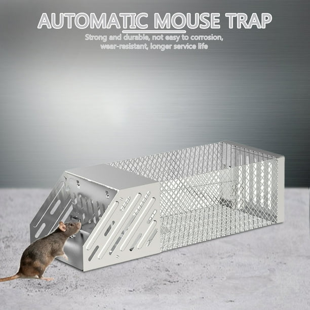 Atrapador de ratones para el hogar Trampa para ratones no tóxica de acero  inoxidable Trampa para ratones en vivo (L) Ehuebsd Libre de BPA
