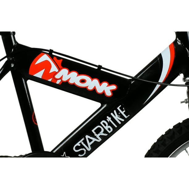 Bicicleta Niño Rodada 16 1 Velocidad Monk Starbike Negro Monk Starbike