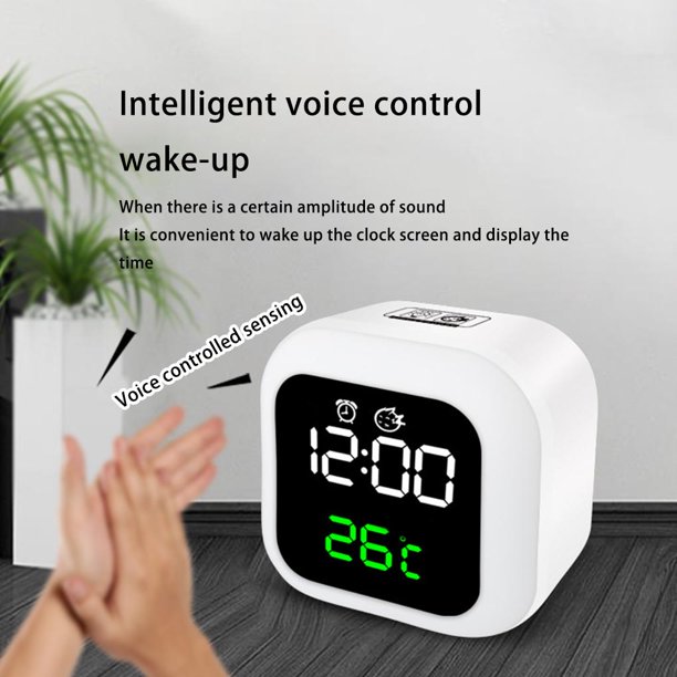 Reloj pared digital con alarma, digito 10,5cm