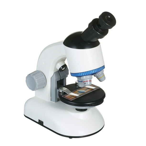 Objetos de microscopio para niños y aumento de observación de muestras con  luz led de batería