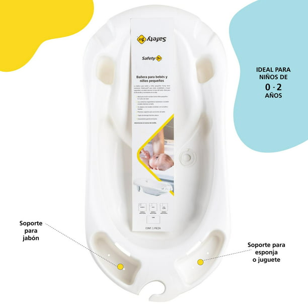 Bañera portátil para bebés Smile Safety 1st para niños con soporte
