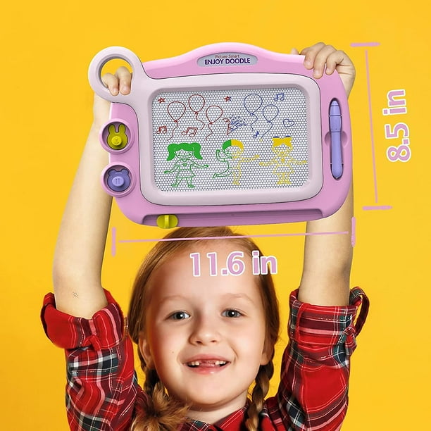 Juguetes para niñas y niños de 1 a 2 años, tablero de dibujo magnético,  juguetes educativos de aprendizaje para niñas y niños de 1, 2, 3 años,  regalos