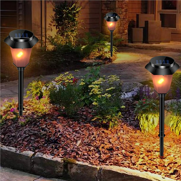 Antorcha Foco Solar Led Para Jardin Exterior