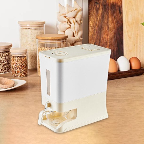  Dispensador de arroz grande, contenedor de grano