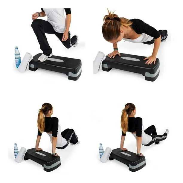Banco Step Altera Ejercicio Fitness Gym Ajustable 3 Alturas