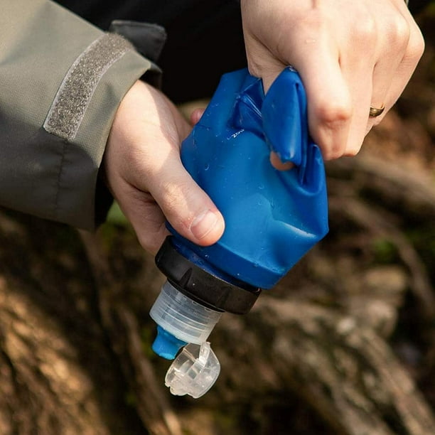 Purificador Agua Emergencia Portátil Supervivencia, Filtro Botella