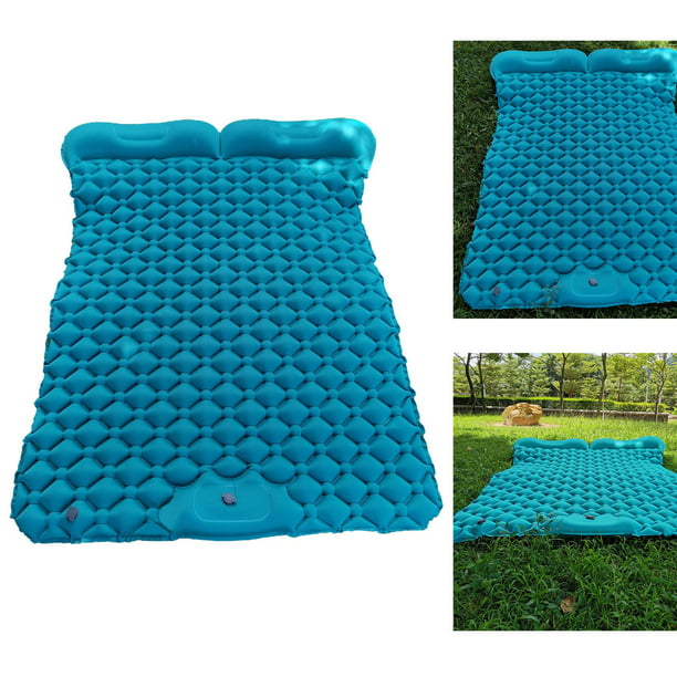 Colchón de aire resistente al agua cama inflable portátil almohadilla de  naranja Zulema Cojín para dormir doble