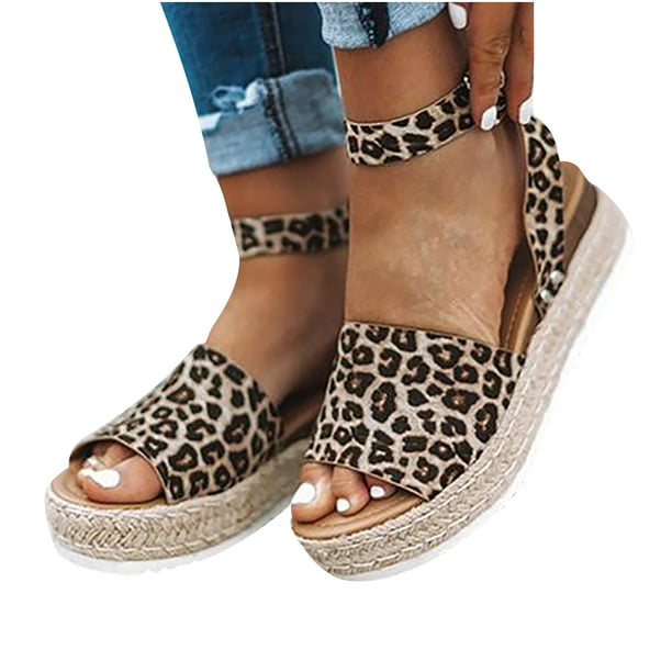 inquilino Café civilización Sandalias de moda Mujer Leopardo Cómodo Plataforma Zapatos casuales Verano  Playa Viajes Wmkox8yii shjk754 | Bodega Aurrera en línea