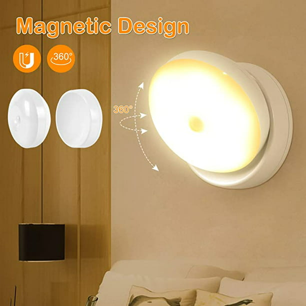 Luz con sensor de movimiento recargable para interiores, luz nocturna LED,  decoración estética, pasi…Ver más Luz con sensor de movimiento recargable