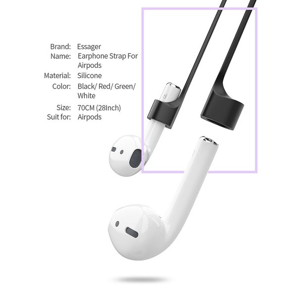 Auriculares inalámbricos Bluetooth con correa anti-perdida