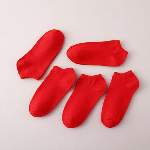 HUAHUA Calcetines Medias de Hombres Rojos de algodón Grueso otoño e  Invierno Calcetines cálidos, Calcetines Rojos de año Nuevo Chino, adecuados  for 38-44 pies (Color : Red-5, Size : 38-44) : .es: Moda