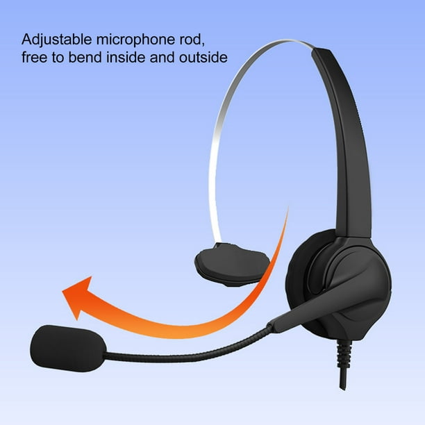 Auriculares de teléfono RJ9 cable largo de auriculares de oficina RJ9 para  oficina