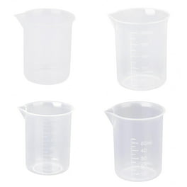 Vaso medidor de vidrio, boquilla en forma de V, resistente al calor, taza  medidora de escala de leche con tapa, para el hogar, cocina, hornear, café