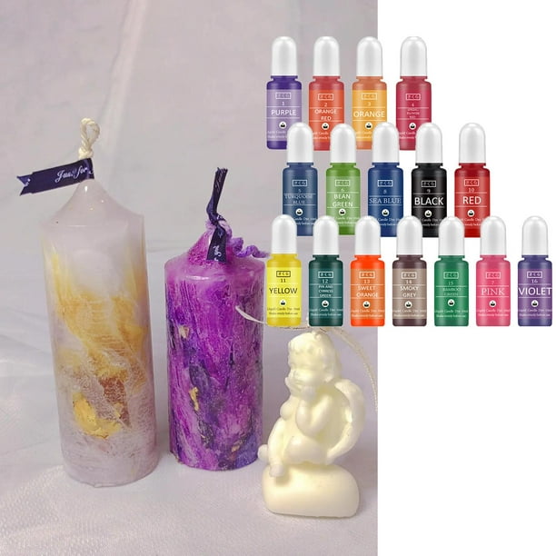 Tinte para colorear jabón, tinte para hacer velas, 16 colores para  manualidades personalizadas YONGSHENG 8390606358240