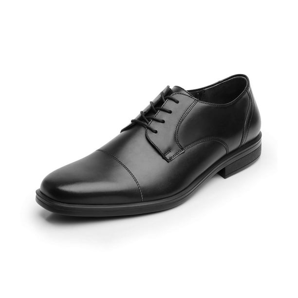 Zapatos Para Hombre De Vestir Comodos Estilo 7202Fl7 Marca Flexi Acabado  Piel Color Negro