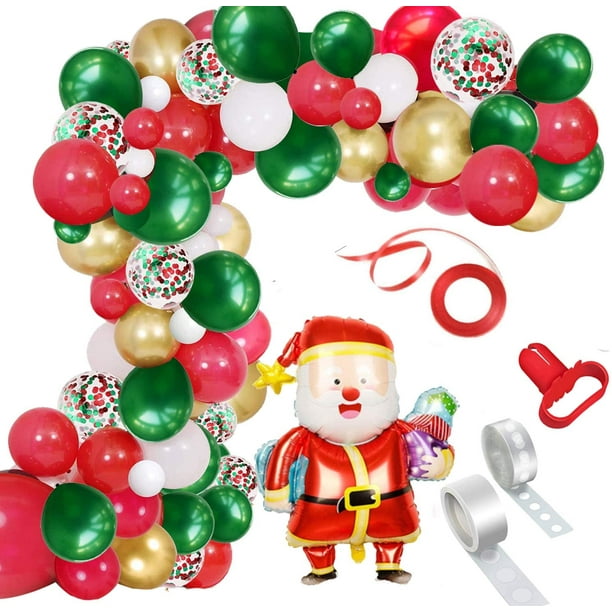 Kit de tiras decorativas para globos, kit de arco de globos y puntos de  pegamento para guirnalda, 2 rollos de tira de cinta de globos de 16 pies,  200