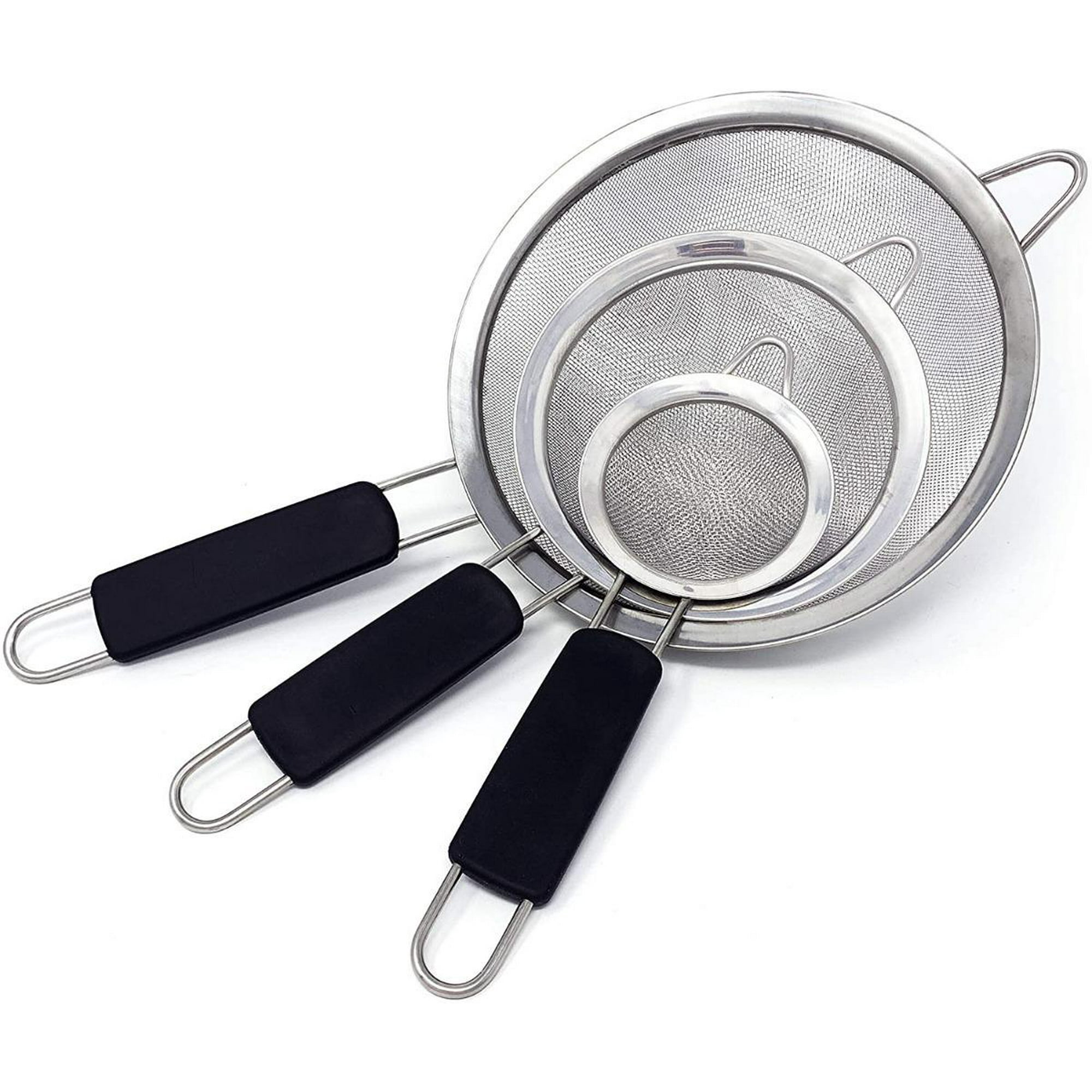 Bewildely Colador de escurridor de acero inoxidable, herramienta de cocina  multifuncional de calidad alimentaria, no tóxico, 1 colador Cocina y  Comedor Beige